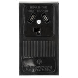 30 Amp Surface Mount Power Single Outlet, Black - Super Arbor