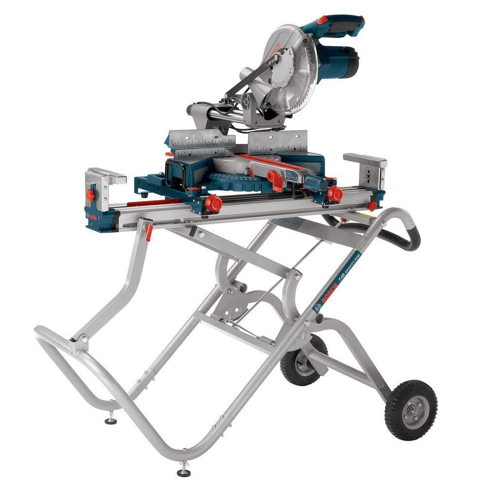 Portable Folding Gravity Rise Miter Saw Stand with Wheels - Super Arbor