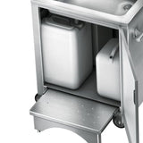 22 in. x 27 in. Portable Handwash Station, Self-Contained, Hot/Cold Water, Sensor Faucet, Sensor Towel & Soap Disp