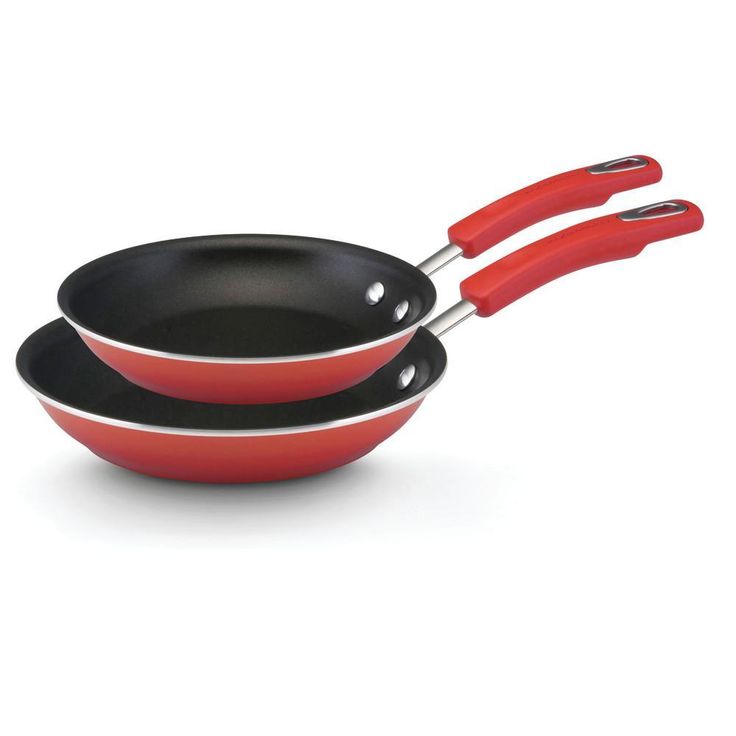 Classic Brights 14-Piece Aluminum Nonstick Cookware Set in Cranberry Red Gradient