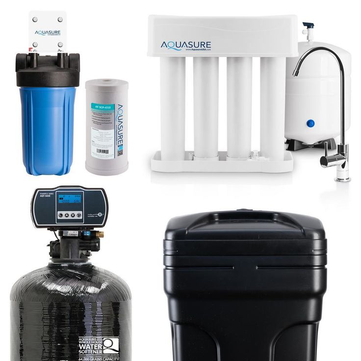 Whole House Filtration with 64,000 Grain Water Softener, Reverse Osmosis System and Sediment-GAC Pre-filter