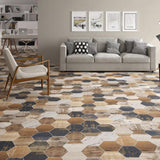 Gaugin Hex Catan Shadow 8-5/8 in. x 9-7/8 in. Porcelain Floor and Wall Tile (11.56 sq. ft. / case)