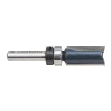 Bosch 1/2 In. x 1 In. Carbide-Tipped Double-Flute Top-Bearing Straight Trim Router Bit