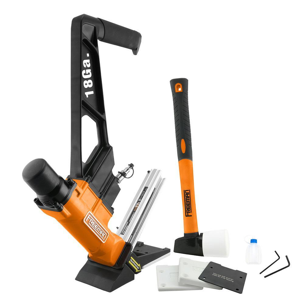 Pneumatic 18-Gauge 1-3/4 in. L-Cleat Flooring Nailer - Super Arbor