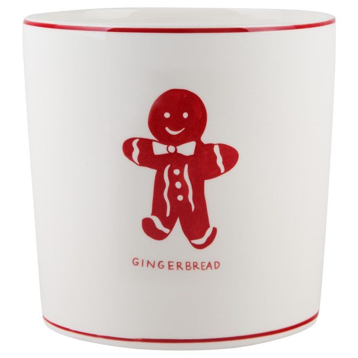 7 in. D White Gingerbread Round Utensil Crock