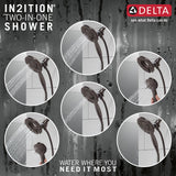 Delta In2ition Venetian Bronze 4-Spray Two-in-One Dual Shower Head, 1.75 GPM (6.6 LPM)