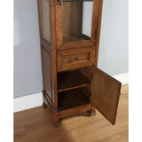 Brookfield 20.50 in. W x 16.25 in. D x 65 in. H Double Door Floor Cabinet in Country Oak - Super Arbor