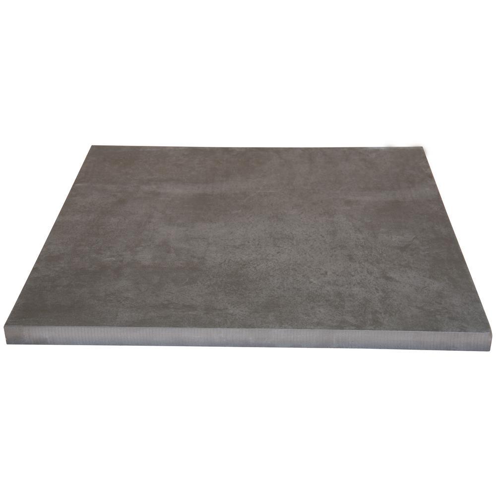 Porto Anthracite 16 in. x 16 in. x 0.79 in. Gray Porcelain Paver Tile (1.777 Sq. Ft.) - Super Arbor