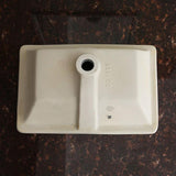 Boyel Living 21 in. x 13 in. Ceramic Rectangular Lavatory Undercounter Bathroom Sink in White
