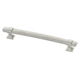 Wrapped Square 3 in. (76mm) Center-to-Center Satin Nickel Drawer Pull - Super Arbor