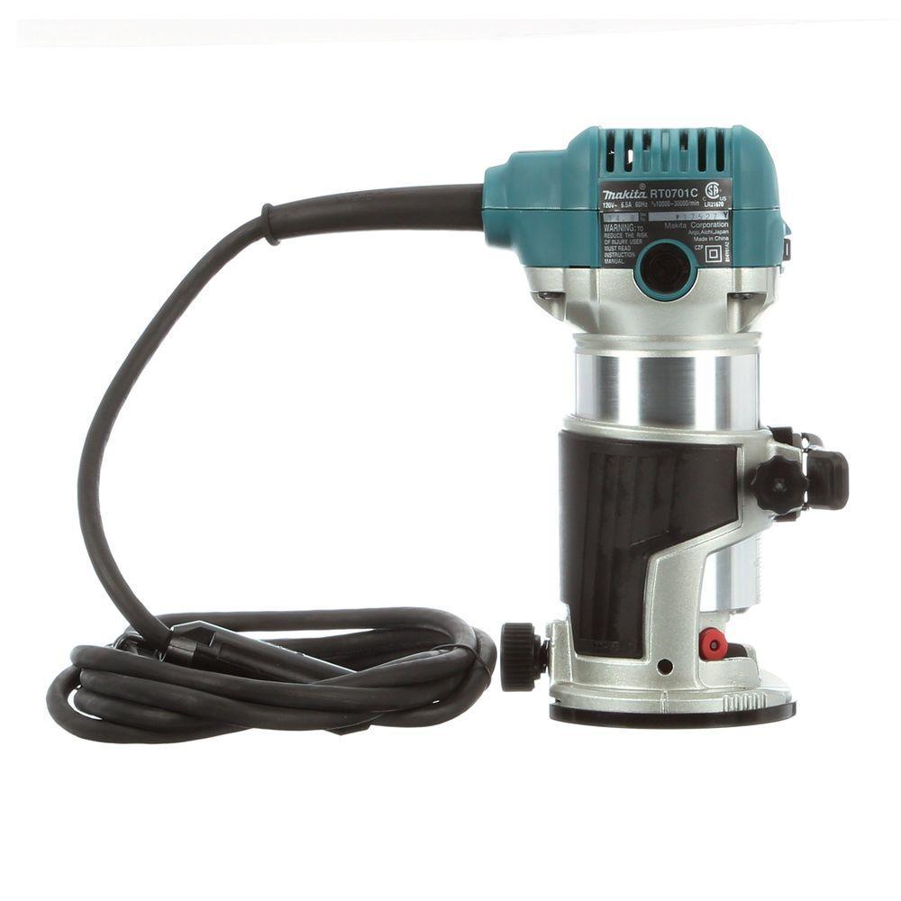 6.5 Amp 1-1/4 HP Corded Fixed Base Variable Speed Compact Router with Quick-Release - Super Arbor
