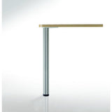 43-1/4 in. Brushed Nickel Steel and ABS Round Adjustable Leg - Super Arbor