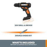 POWER SHARE 20-Volt Lithium-Ion Cordless 3/8 in. 2-Speed Drill Driver (Tool-Only) - Super Arbor
