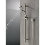 4-Spray 3.9 in. Single Wall Mount Handheld Shower Head in Stainless - Super Arbor
