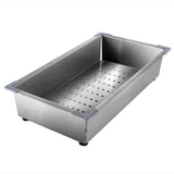 All-in-One Undermount Stainless Steel 33 in. 50/50 Double Bowl Workstation Kitchen Sink with Faucet and Accessories - Super Arbor