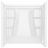 Classic 500 60 in. W x 61.25 in. H x 32 in. D 3-Piece Direct-to-Stud Alcove Tub Surrounds in High Gloss White