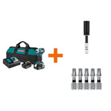 18-Volt LXT Brushless 4-Speed Impact Driver Kit with Impact XPS Insert Bit Holder and ImpactXPS 1 in. Insert Bit, 5-Pack - Super Arbor