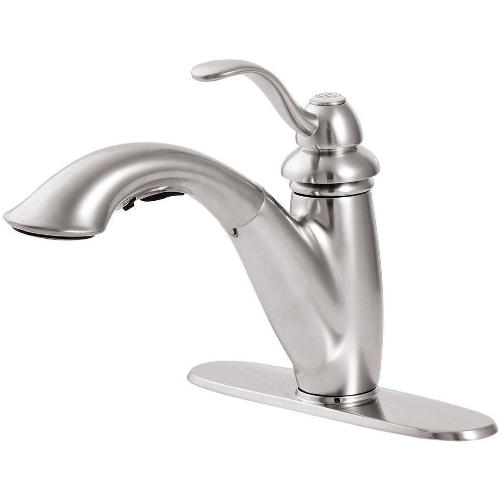 Marielle Single-Handle Pull-Out Sprayer Kitchen Faucet in Tuscan Bronze - Super Arbor