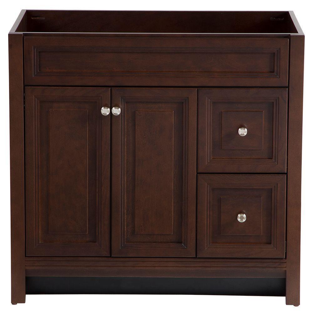 Brinkhill 36 in. W x 34 in. H x 22 in. D Bath Vanity Cabinet Only in Flagstone - Super Arbor