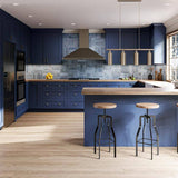 Home Decorators Collection Washington Vessel Blue Plywood Shaker Assembled Vanity Sink Base Kitchen Cabinet Sft Cls 36 in W x 24 in D x 34.5 in H