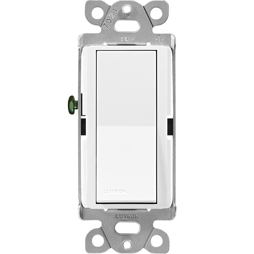 Claro 15 Amp Single-Pole Paddle Switch - White - Super Arbor