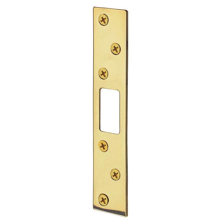 5-7/8 in. Satin Nickel Deadbolt Strike