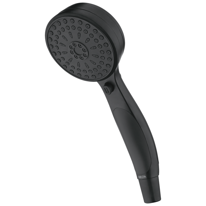 Delta ActivTouch 9-Spray 3.7 in. Single Wall-Mount Handheld Shower Head in Matte Black