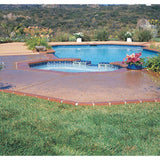 Argee 20 ft. Decorative Plastic Brick Edging with 4 Solar Lighted Bricks