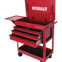 Kobalt 35-in W x 37.5-in H 4-Drawer Steel Rolling Tool Cabinet (Red)