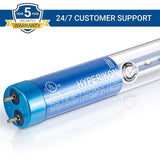 Hyperikon 18-Watt 4 ft. Linear T8 Clear 5000K Single-End Powered Ballast Bypass LED Glass LED Tube Light Bulb (24-Pack)