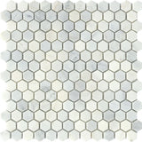 Emser WINTER FROST 10-Pack Winter Frost 12-in x 12-in Polished Natural Stone Marble Stone Look Tile
