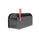 Sequoia Black Heavy Duty Post Mount Mailbox - Super Arbor