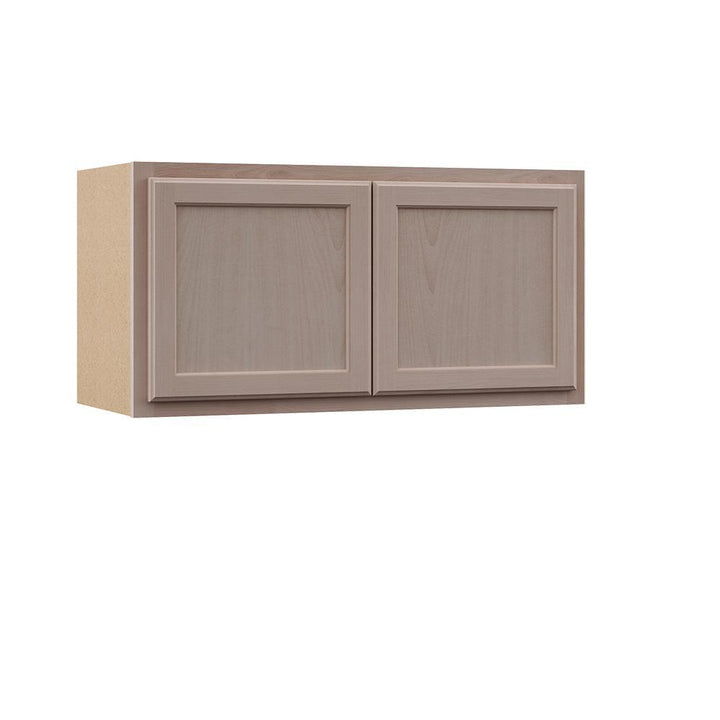 Hampton Assembled 36x18x12 in. Wall Bridge Cabinet in Unfinished Beech - Super Arbor
