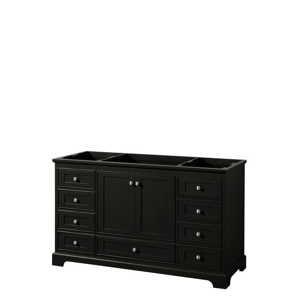 Deborah 59.25 in. W x 21.5 in. D Vanity Cabinet in White - Super Arbor