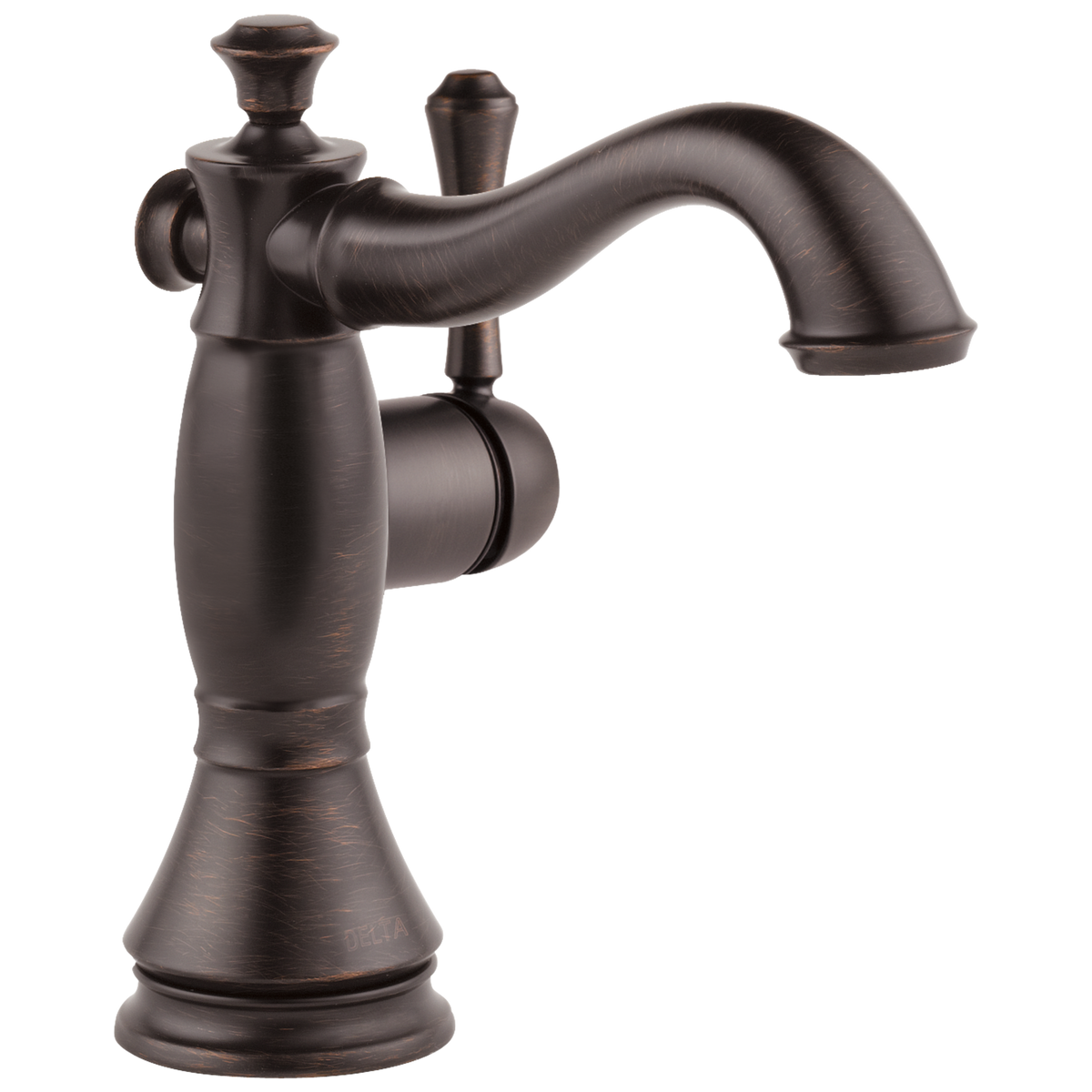 Delta Cassidy Venetian Bronze 1-Handle Single-Hole WaterSense Bathroom Sink Faucet with Drain