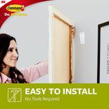 Large White Canvas Picture Hanger (1-Canvas Hanger) (2-Adhesive Strips) - Super Arbor