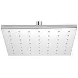 Fresh Square 1-Pattern 1.75 GPM 9.84 in. Ceiling Mount Shower Head with Dropless Technology in Chrome - Super Arbor