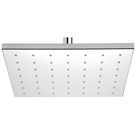 Fresh Square 1-Pattern 1.75 GPM 9.84 in. Ceiling Mount Shower Head with Dropless Technology in Chrome - Super Arbor