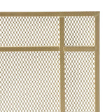 Cabarrus Modern Gold Single Panel Iron Fire Screen - Super Arbor
