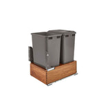 Rev-A-Shelf 50-Quart Plastic Soft Close Pull Out Trash Can