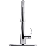 Simplice Touchless Single-Handle Pull-Down Sprayer Kitchen Faucet in Polished Chrome - Super Arbor