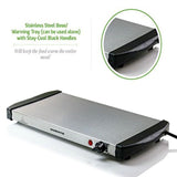 Mini 3-Tray Buffet Server and Food Warmer with Stand Alone Warmer Tray