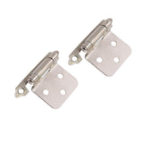 Satin Nickel Traditional Variable Overlay Hinge (25-Pair) - Super Arbor