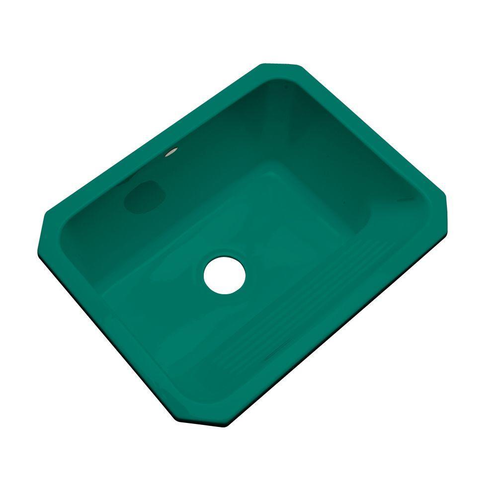 Kensington Undermount Acrylic 25 in. Single Bowl Utility Sink in White - Super Arbor