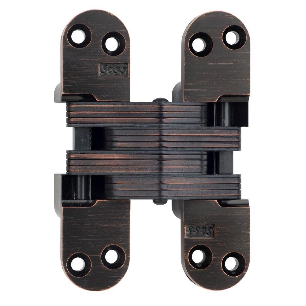 1-1/8 in. x 4-5/8 in. Satin Chrome Invisible Hinge - Super Arbor