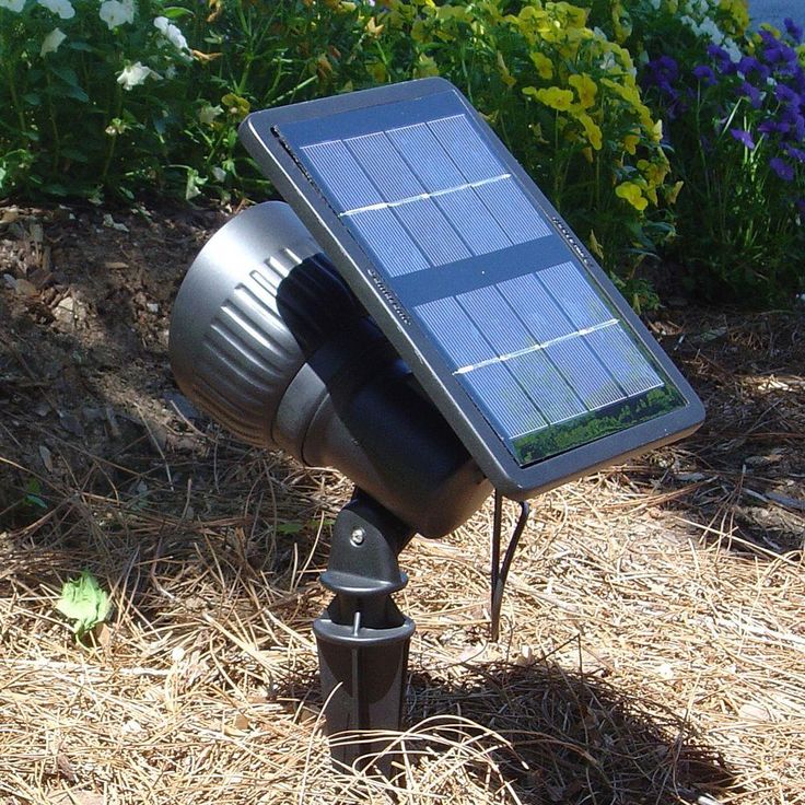 Progressive Solar Powered Integrated LED Bright-White LED Accent Spotlight