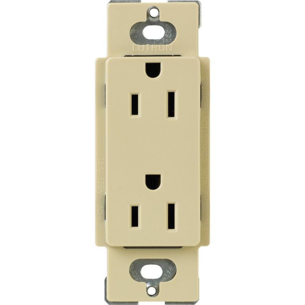 Tamper-Resistant Duplex Receptacle, 15 Amp, White - Super Arbor