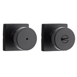 Pismo Square Matte Black Bed/Bath Door Knob - Super Arbor