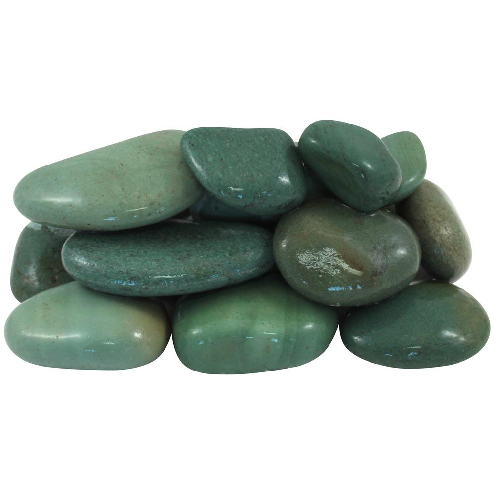 Rain Forest 21.6 cu. ft. 1 in. to 3 in. 1620 lbs. Tahiti Green Beach Pebbles