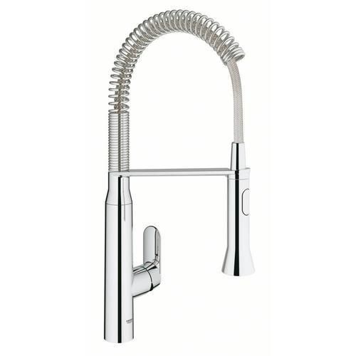 GROHE K7 Chrome 1-Handle Deck-Mount Pre-rinse Touchless Kitchen Faucet